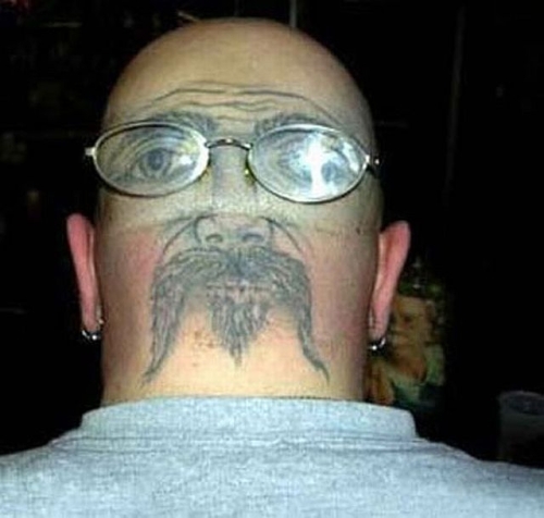 Tattoos gone wrong: is this just a mistake or what? gone wrong head tattoo