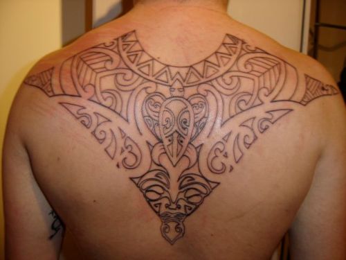 hawaiian tattoos on back. Hawaiian styel tattoo for the